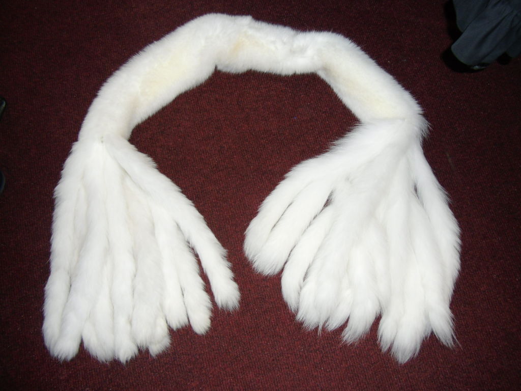Arctic Fox Long Shawl Scarf