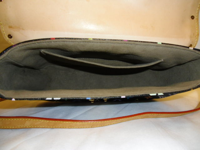 LOUIS VUITTON Black Multicolore Sologne Shoulder Crossbody Bag 4