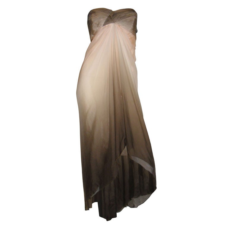 Loris Azzaro Bustier Corset Dress Gown For Sale