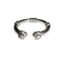 Sterling silver turtle torque  bracelet from Kieselstein-Cord