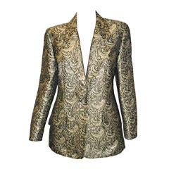 Jaeger Vintage  Gold Brocade Blazer