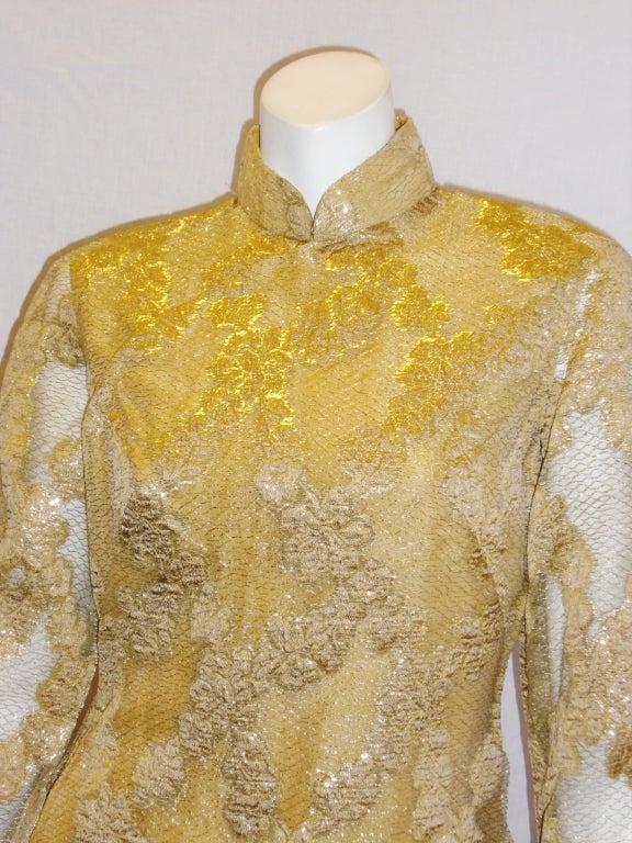 1960s Cheongsam Style Dress For Sale 1