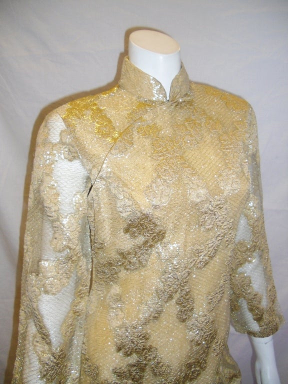 1960s Cheongsam Style Dress For Sale 2