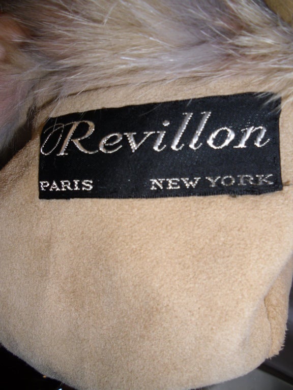 Grunstein Couture For Revillon  Mink Fox  Hooded Cape coat 6