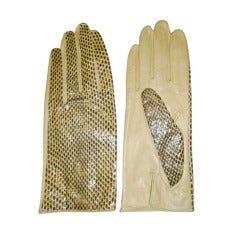 Yves Saint Laurent  Vintage Exotic skin Gloves