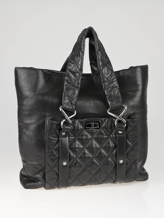 Women's New Chanel  Lambskin Leather 8 Knots Tote   Bag For Sale