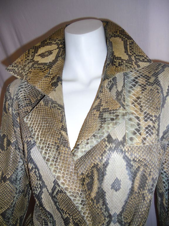 python gucci coat