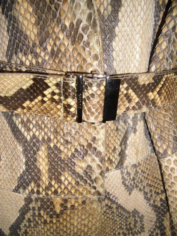 snakeskin trench coat