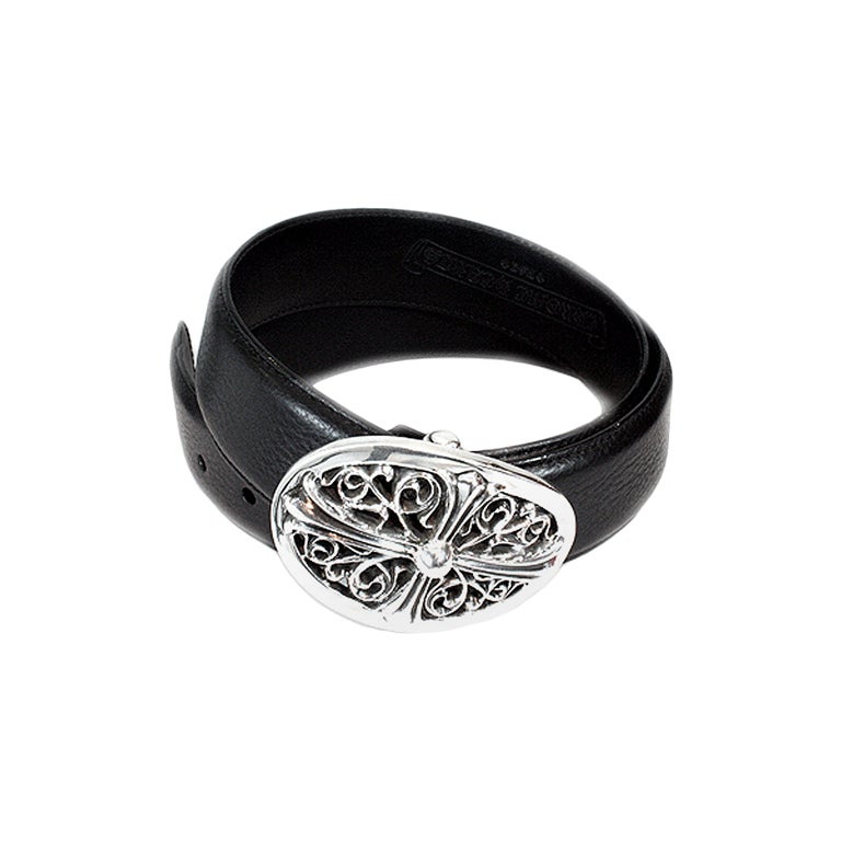 CHROME HEARTS CLASSIC OVAL silver CROSS belt at 1stDibs CHROME HEARTS CLASSIC OVAL silver CROSS belt at 1stDibs