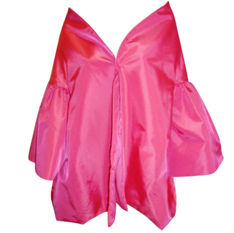Spectacular Hot Pink Vintage Victor Costa Opera Coat