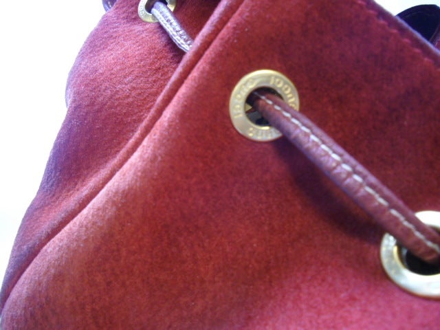 Gucci Vintage Bamboo Handle Backpack Bag For Sale 1