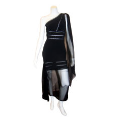 Karl Lagerfeld Cutout Grecian Dress Gown