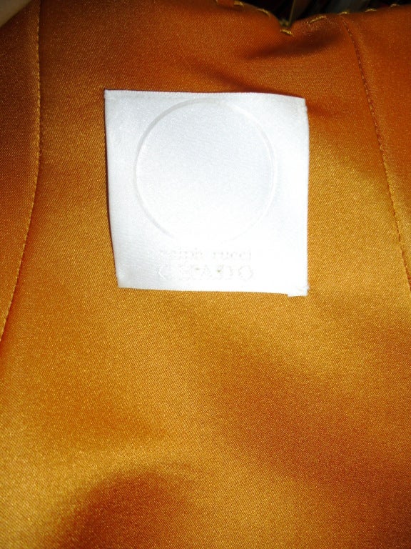 CHADO RALPH RUCCI  Gold silk cape jacket 2006 6