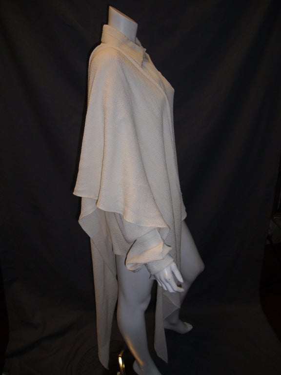 CHADO RALPH RUCCI  Hammered Silk Blouse with huge Scarf 3