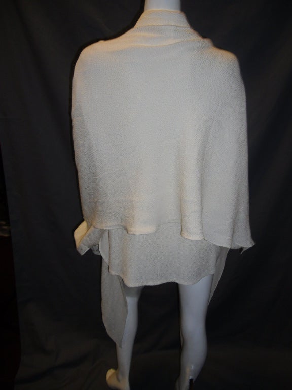 CHADO RALPH RUCCI  Hammered Silk Blouse with huge Scarf 5
