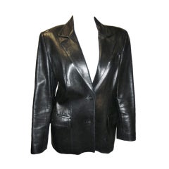 Vintage Tom Ford for Gucci Black Leather Jacket