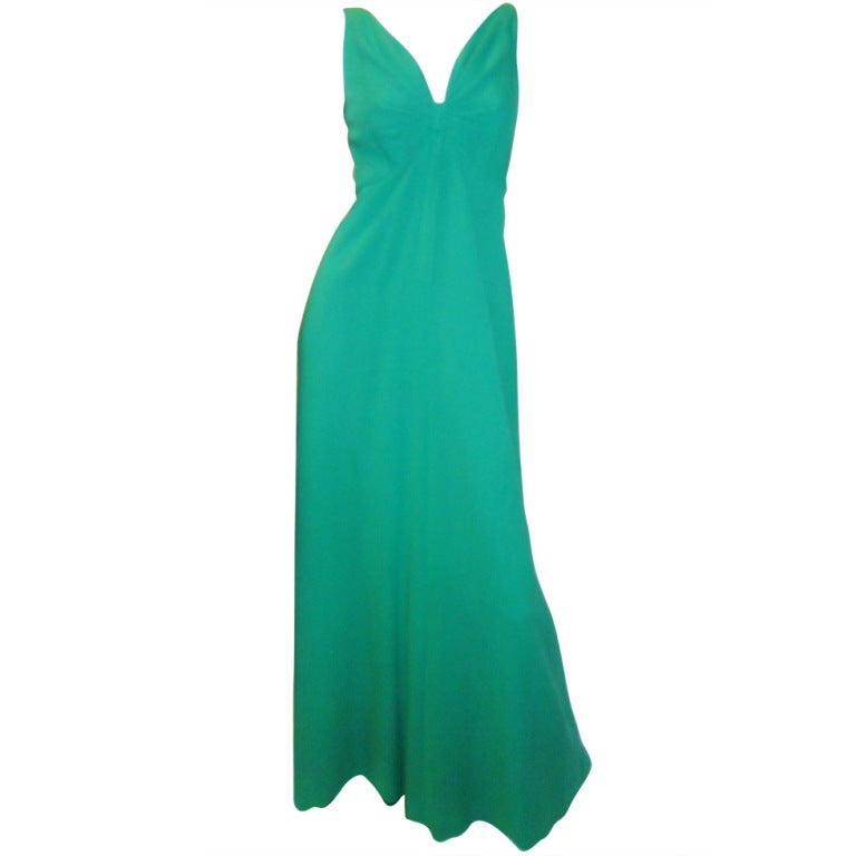 Malcolm Starr Elegant Sleevless  Gown Circa 1960's