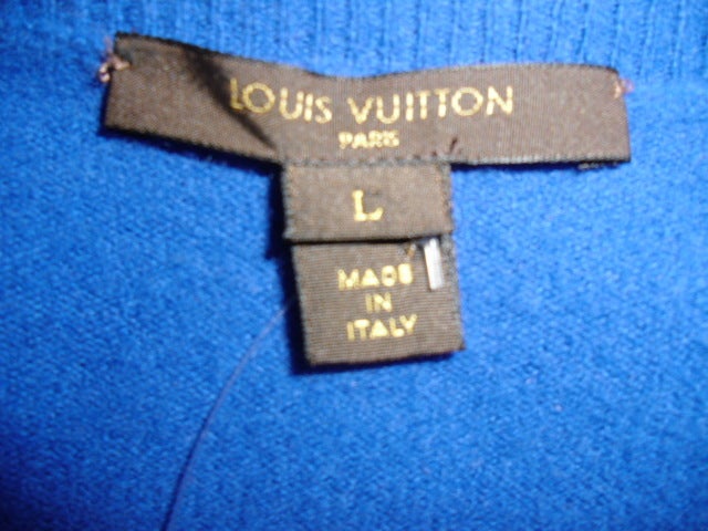 Louis Vuitton rare Cashmere  / silk print  Sweater Dress sz S 1