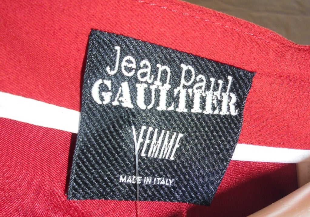 Jean-paul Gaultier Vintage  Tri- Colored Femme Dress For Sale 6