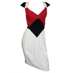 Jean-paul Gaultier Vintage  Tri- Colored Femme Dress