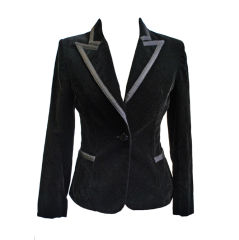 Vintage Valentino Black Velvet Tux  Blazer Jacket
