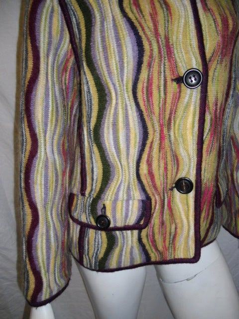 Missoni Wave Knit Multicolored Jacket/blazer 1