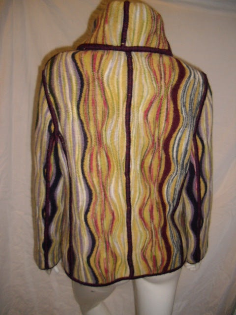 Missoni Wave Knit Multicolored Jacket/blazer 4