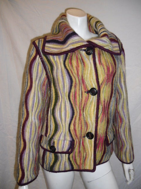 Missoni Wave Knit Multicolored Jacket/blazer 5