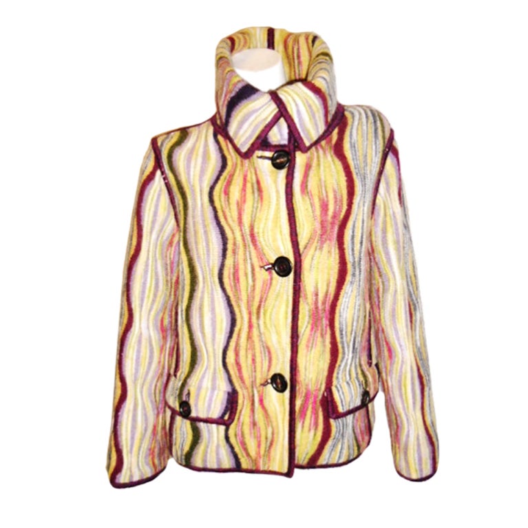 Missoni Wave Knit Multicolored Jacket/blazer