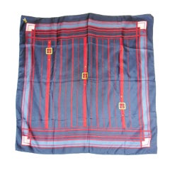 Vintage Roberta Di Camerino Rare Printed Silk Scarf