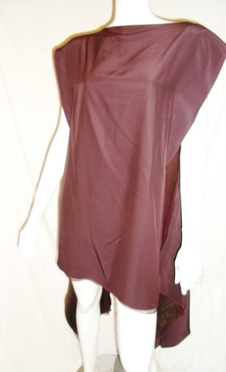 Zoran Mini silk chiffon  reversible  wrap dress 1