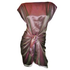 Zoran Mini silk chiffon  reversible  wrap dress