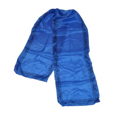 Vintage Kenzo blue logo scarf