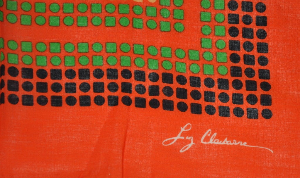 La sciarpa in cotone a pois multicolore Liz Clairborne misura 25