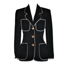 Moschino Black with contrast ribbon jacket 7