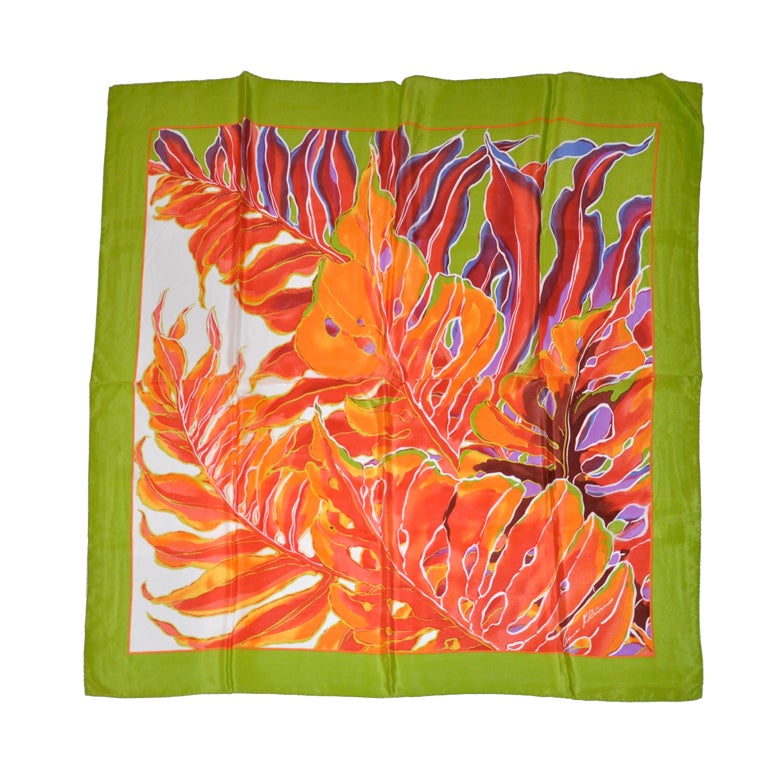 Pañuelo de seda floral Anne Klein Bold