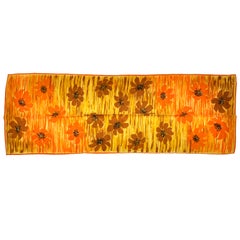 Vera multi-color floral print silk scarf