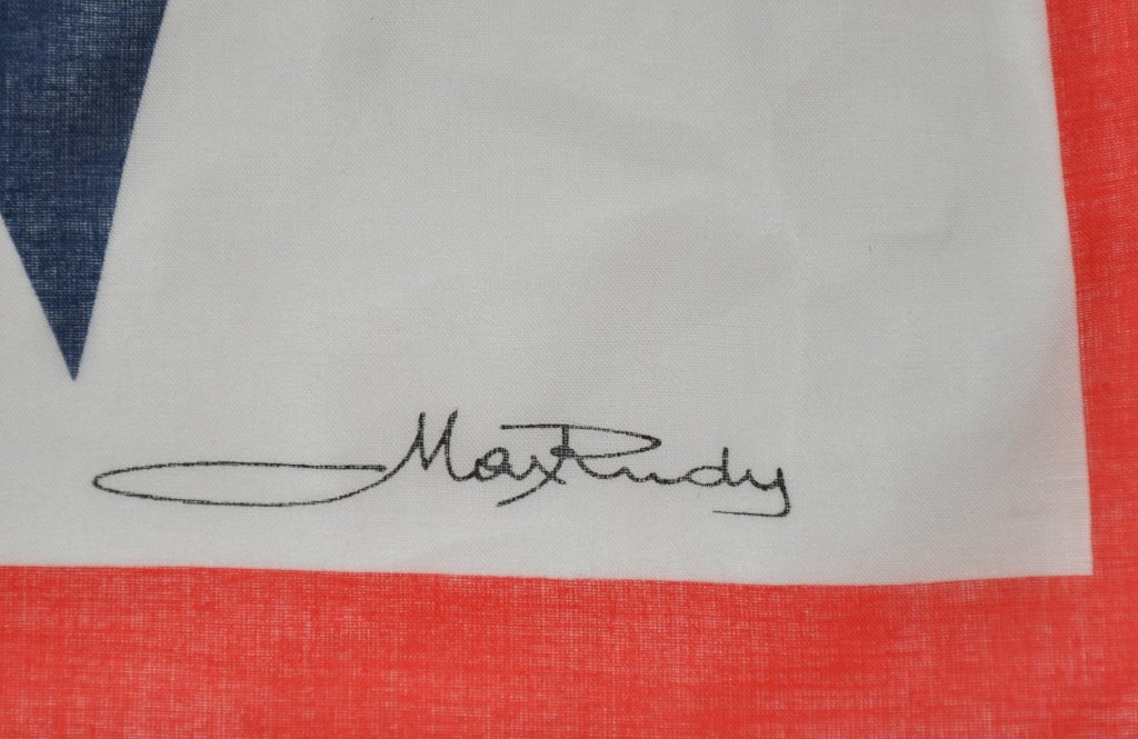 Max Rudy Baumwolle rot weiß und blau 