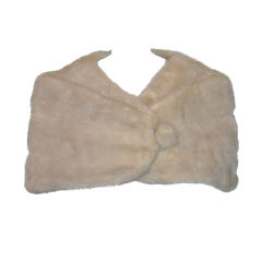 Vintage Cream Mink "Bell" caplet