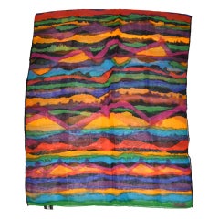 Missoni - Superbe foulard rectangulaire multicolore