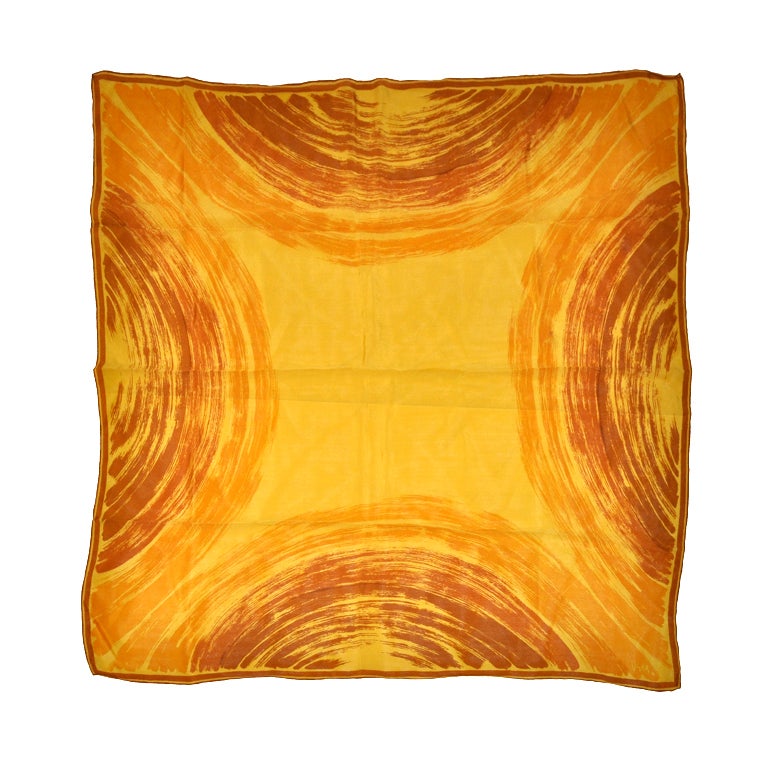 Vera Bold Colorful "Sunset" Silk Scarf