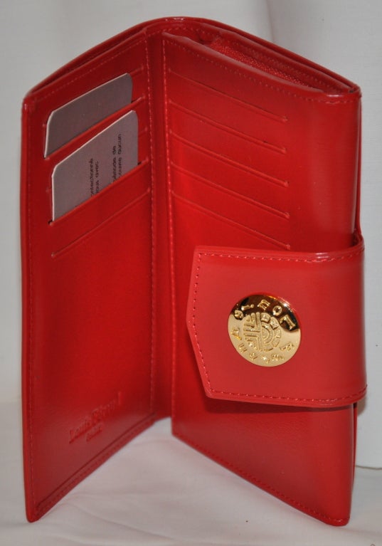 Louis Feraud Red calfskin wallet