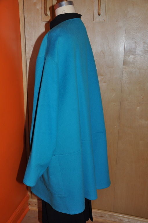turquoise coat