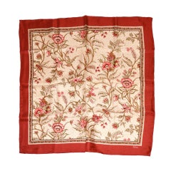 Vintage Echo floral print silk scarf