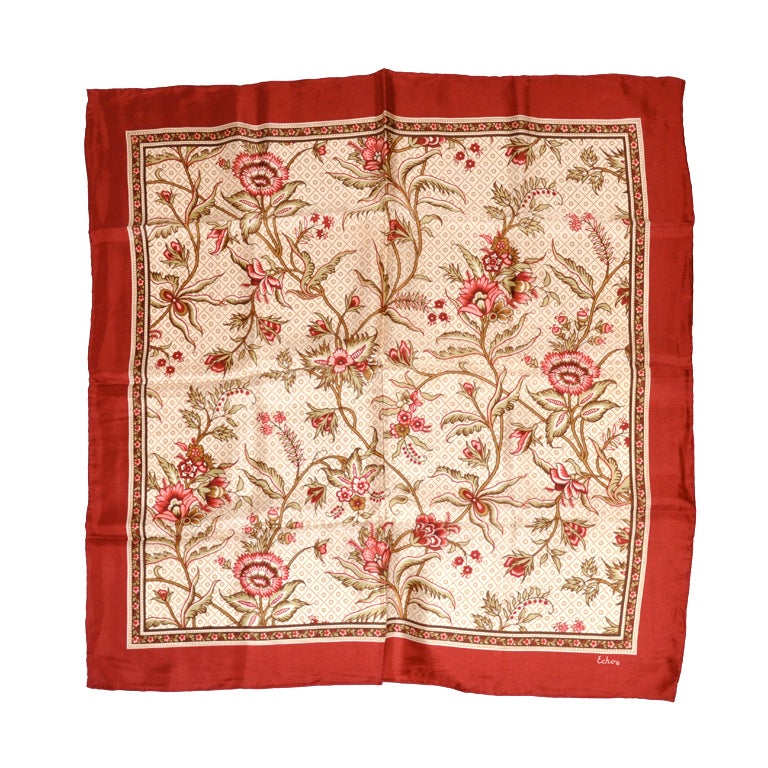 Echo floral print silk scarf