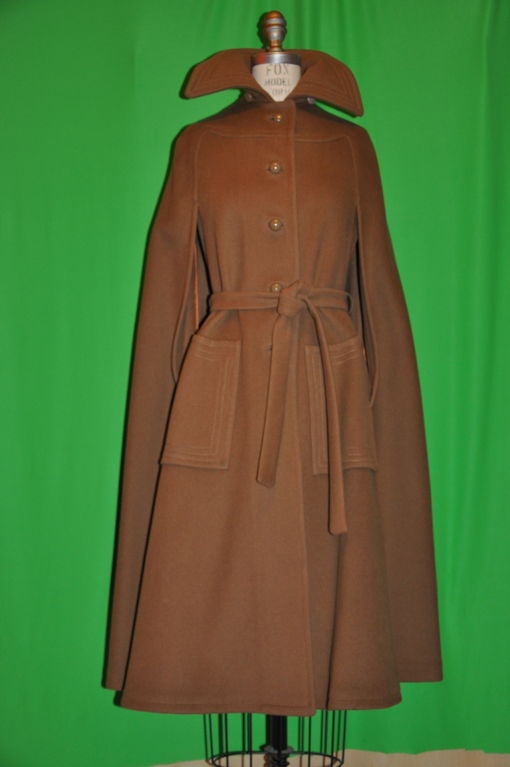 Camel colored Vampire wool cape.