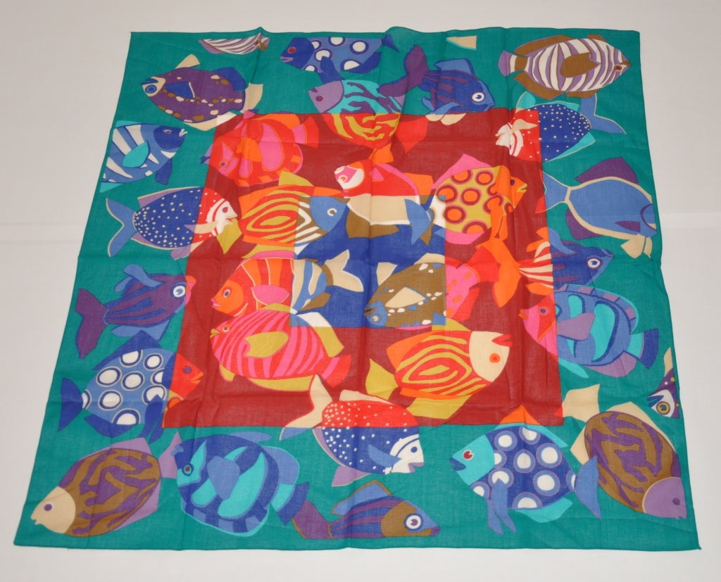 La sciarpa in cotone italiano multicolore 
