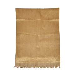 Kenzo Metallic Gold Lame Scarf