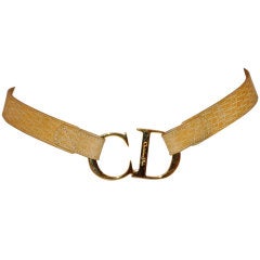 Ceinture avec logo "CD" de Christian Dior