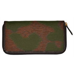 Vivienne Westwood silk & leather zippered wallet